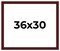 Weathered Red Picture Frame - UV Acrylic, Backing Board, Hanging Hardware Included
